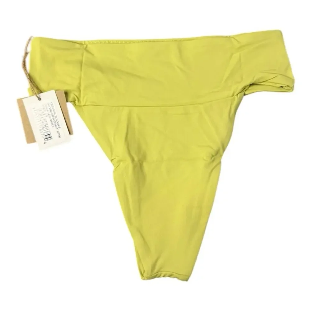 FP x Toast Swim Signature Banded Waist Bottom in‎ Leek Green XS NWT